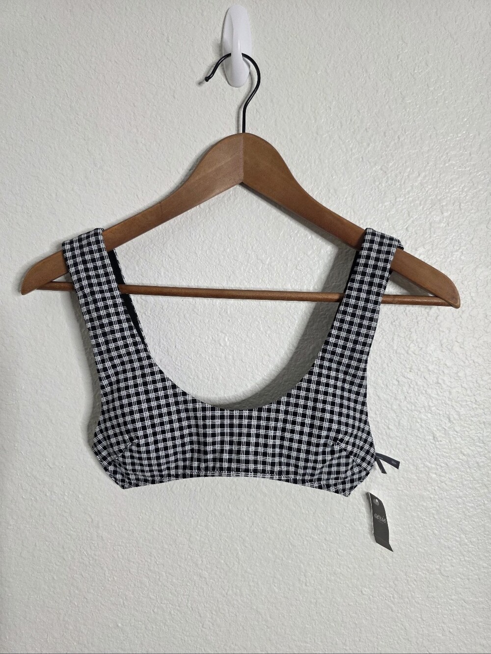 Aerie Gingham Bikini Top, NWT, Size XS
